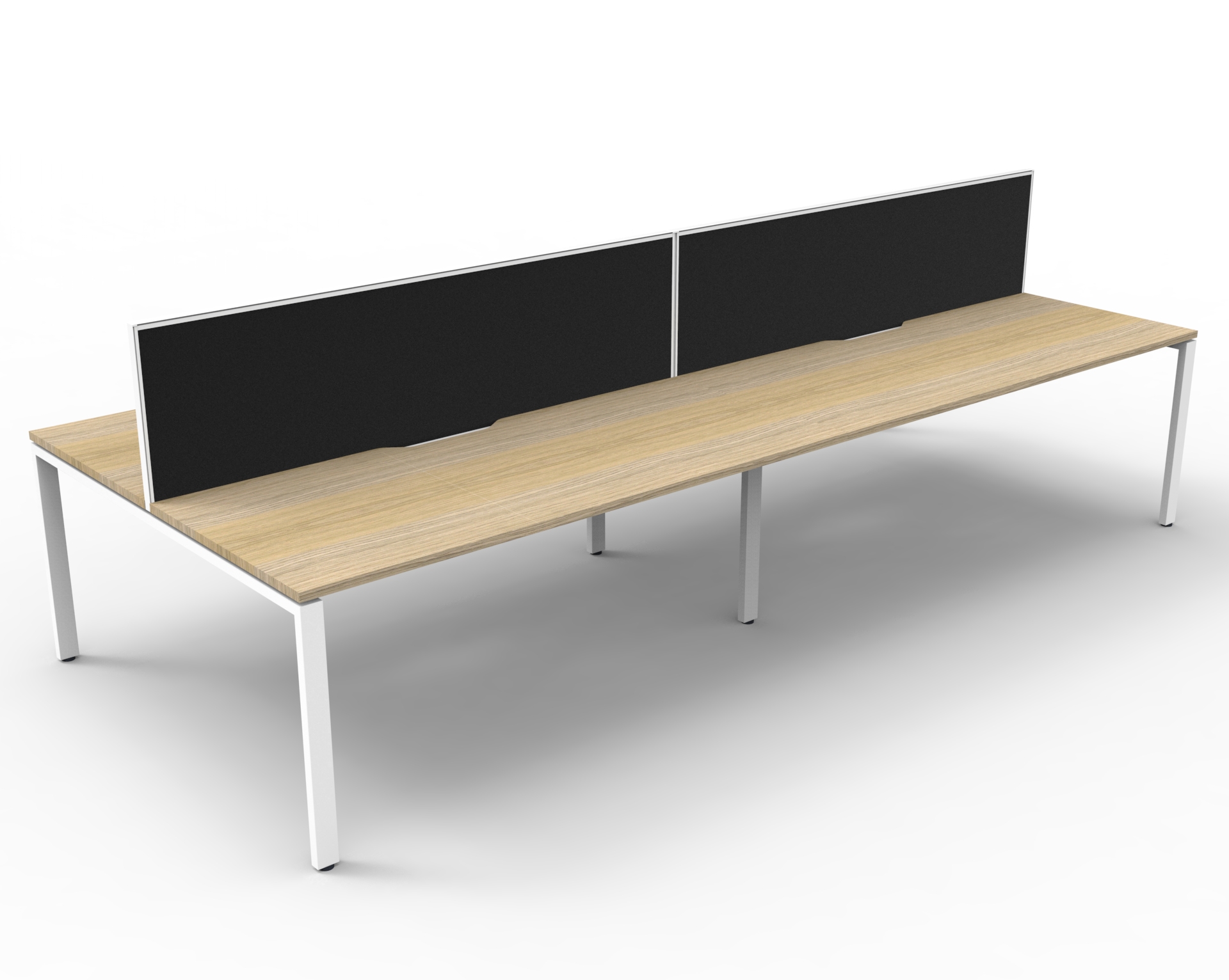 Profile 4 Person Double Sided Workstation - With Screen